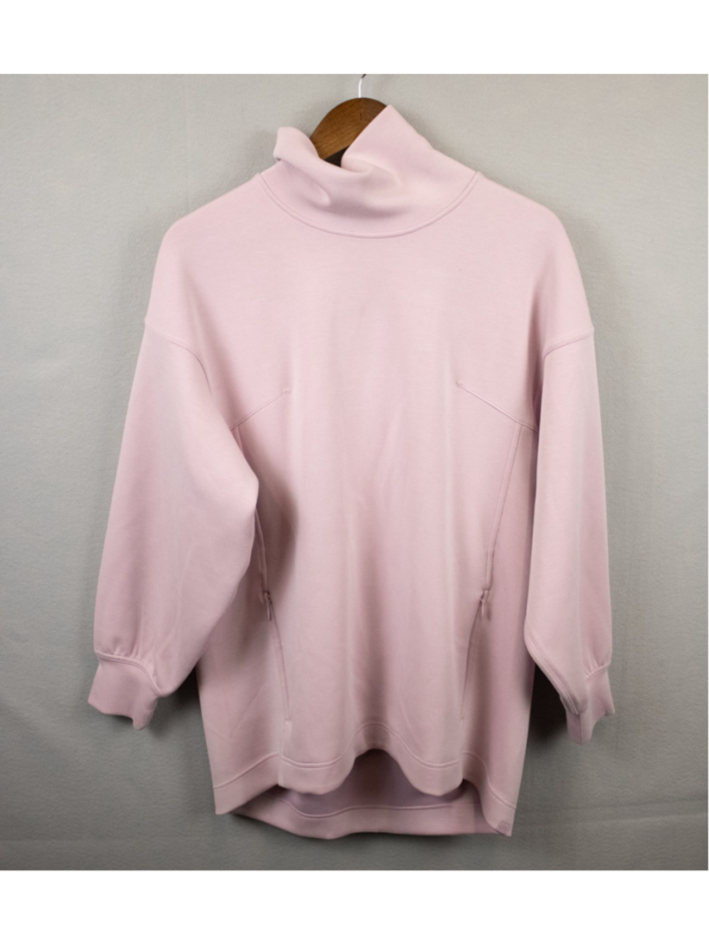 Lululemon pink modal-blend turtleneck tunic sweater-6